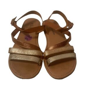 C.L. Launday Metallic Silver, Metallic Gold, and Metallic Bronze SandalsSize 6.5